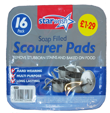 £1.29 P.M Soap Filled Pads (6)